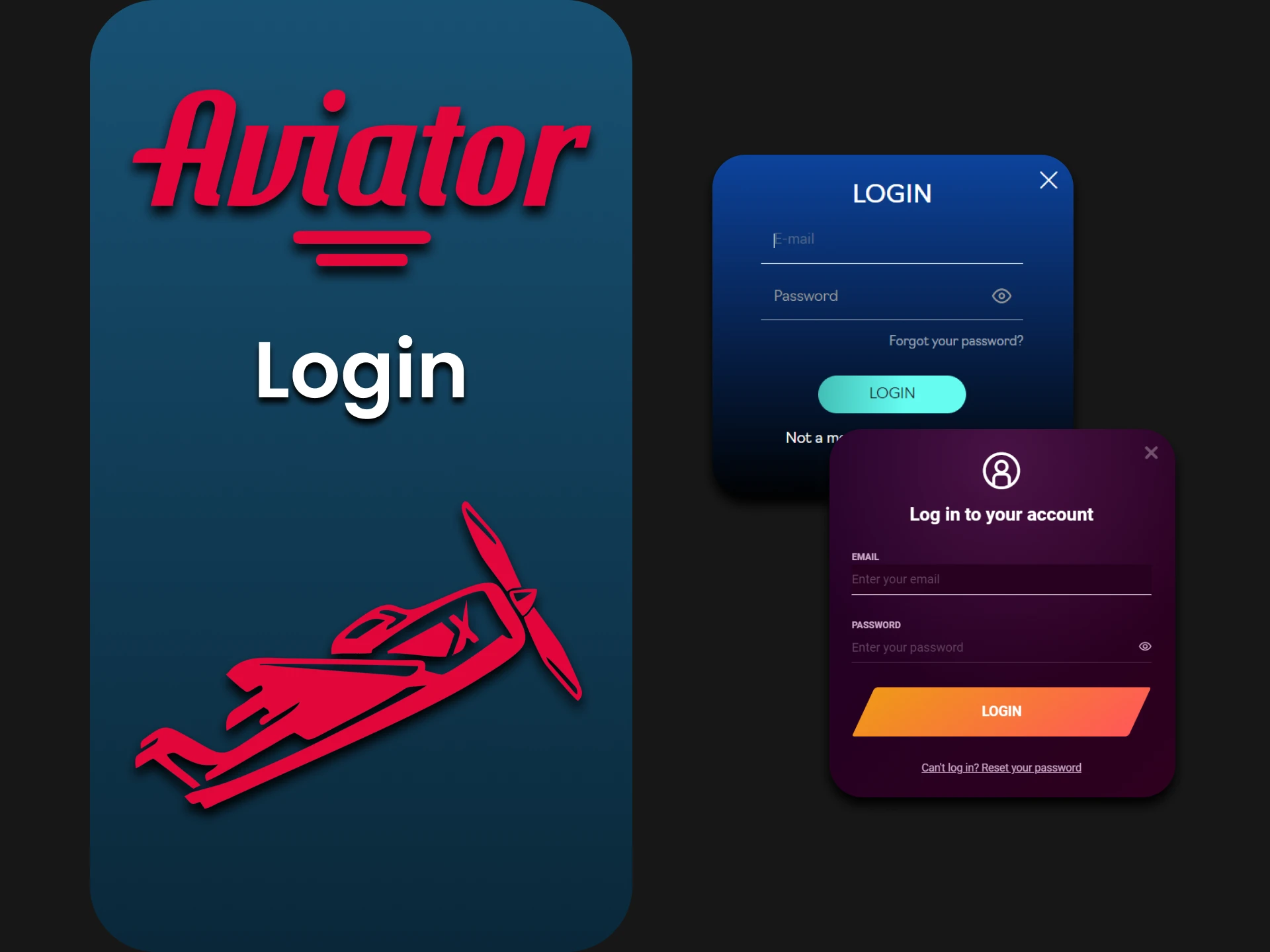 To play Aviator you need to log into your personal account.
