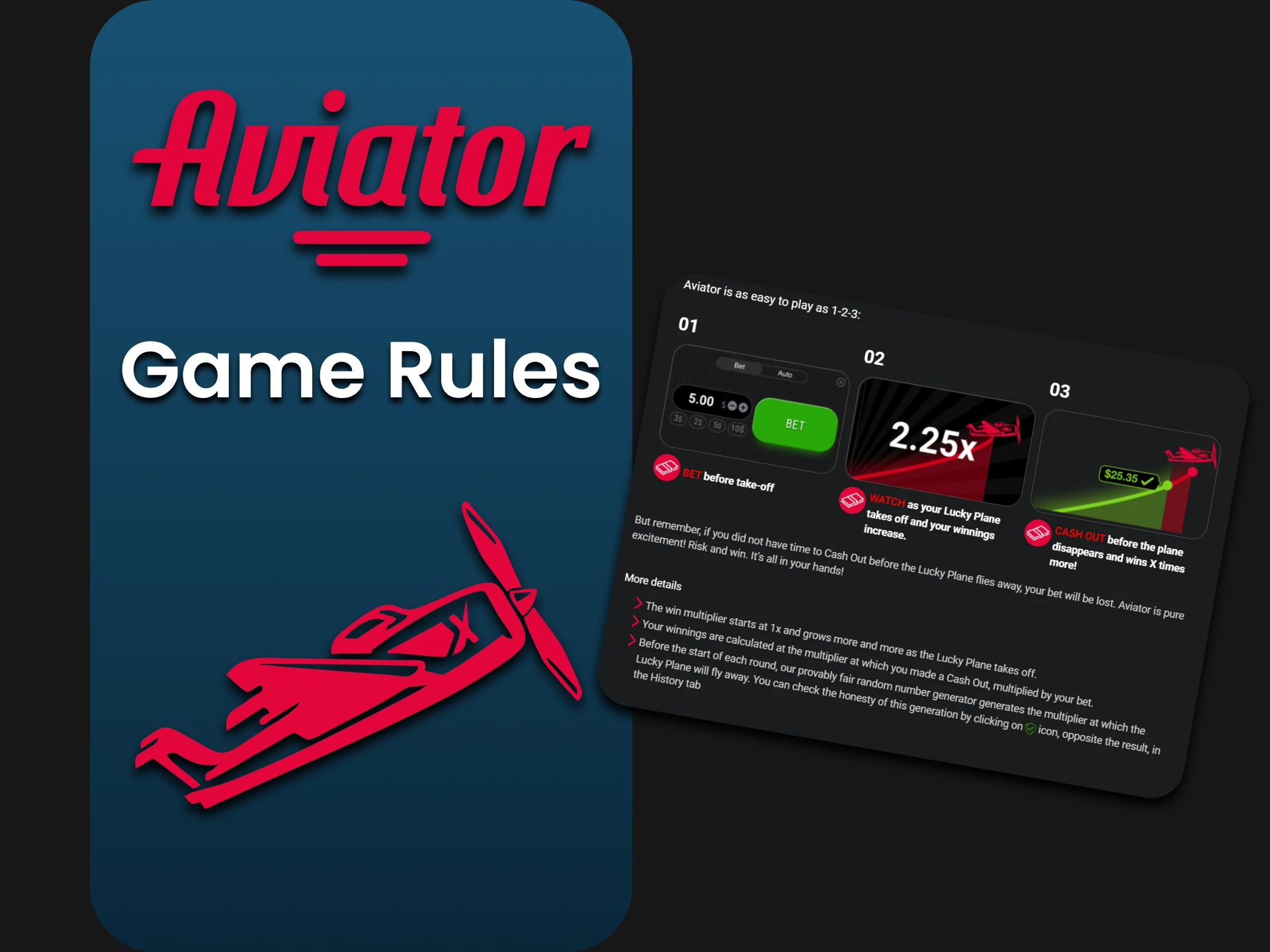 Learn the rules of the game Aviator.