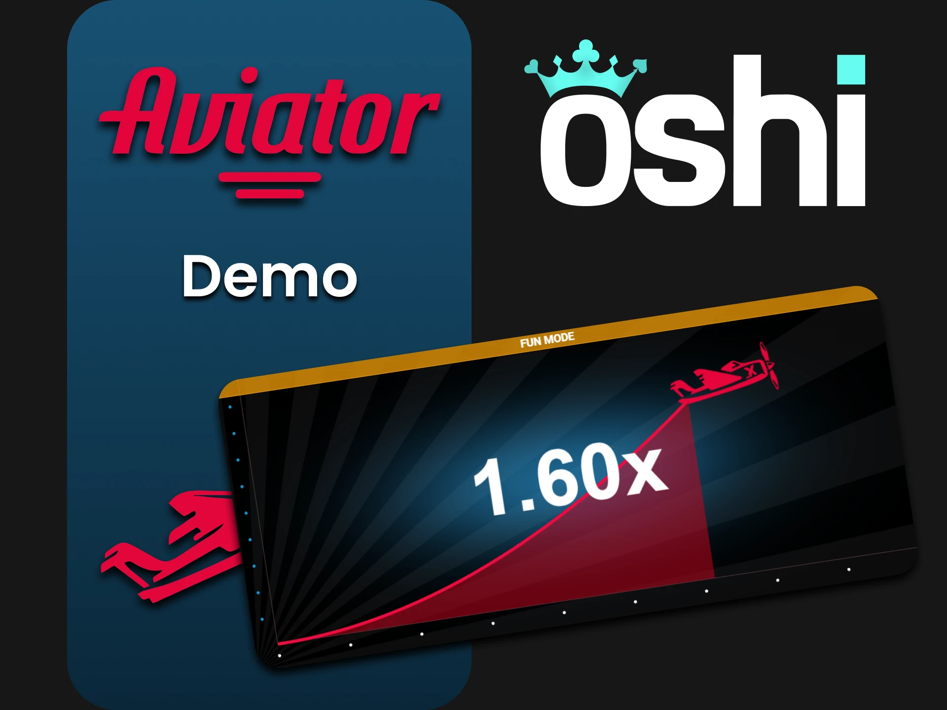 Practice the demo version of Aviator at Oshi Casino.