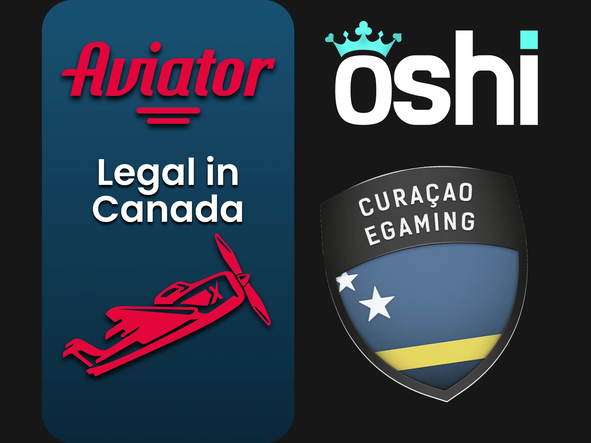 Oshi Casino has a license for the Aviator game.