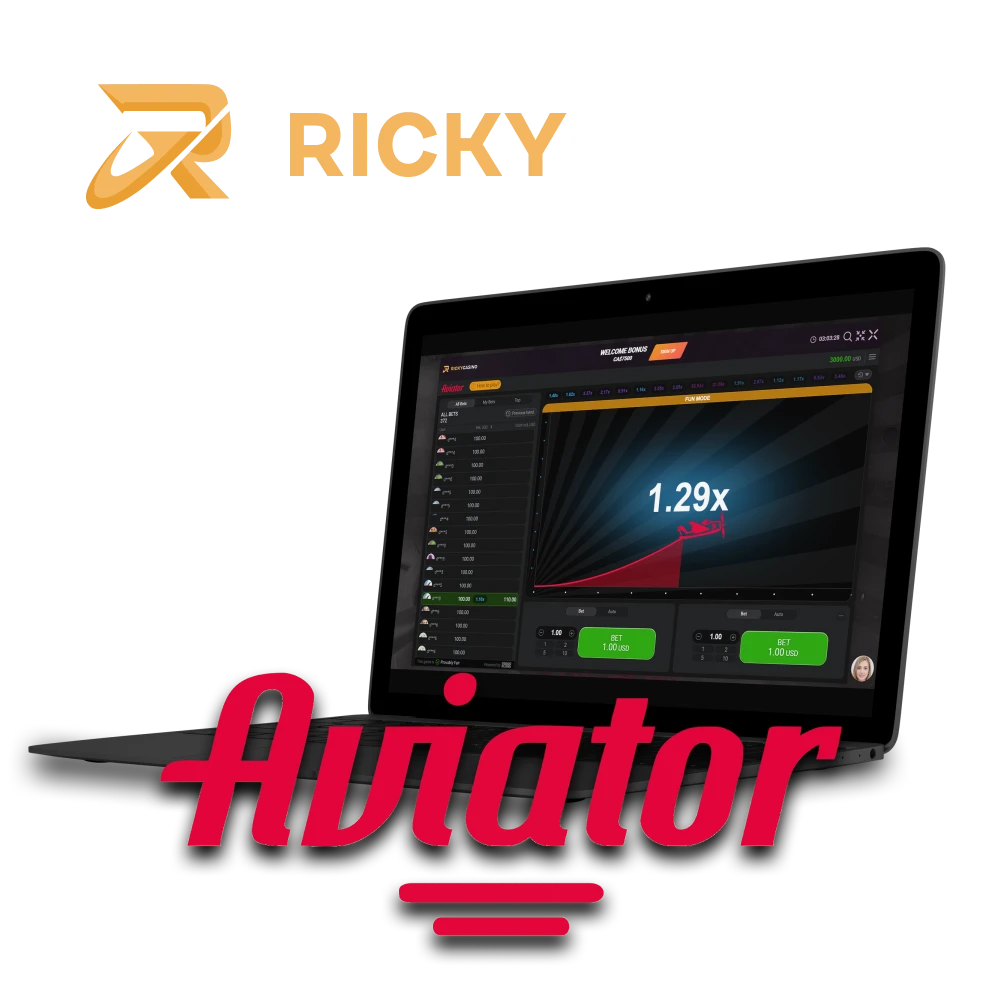 Ricky Casino is the right choice for the Aviator game.