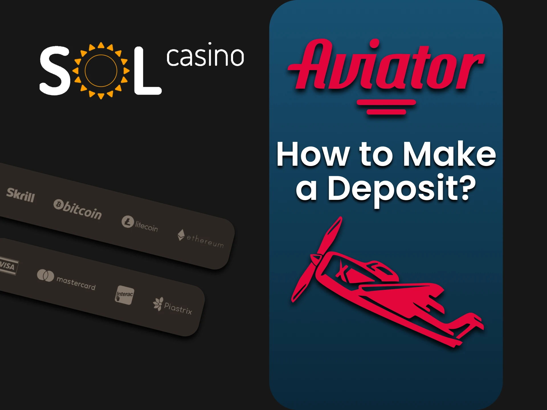 We will tell you about ways to top up funds at Sol Casino for Aviator.