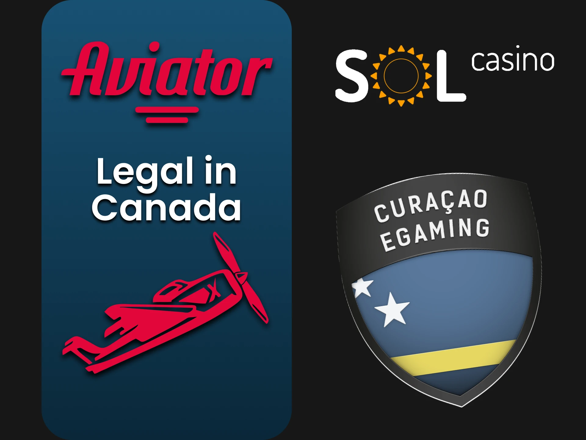 Sol Casino has a license for the Aviator game.