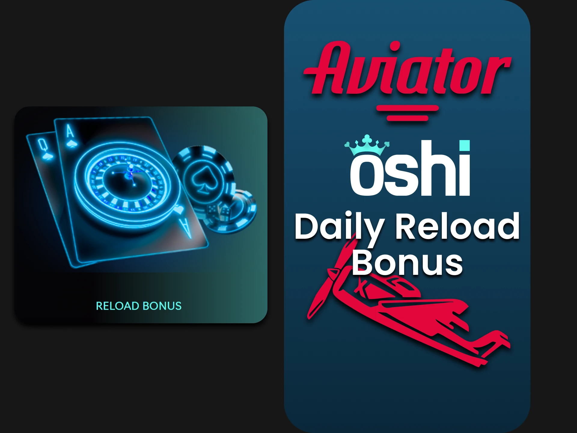 Ochi Casino gives a Reload bonus for the Aviator.