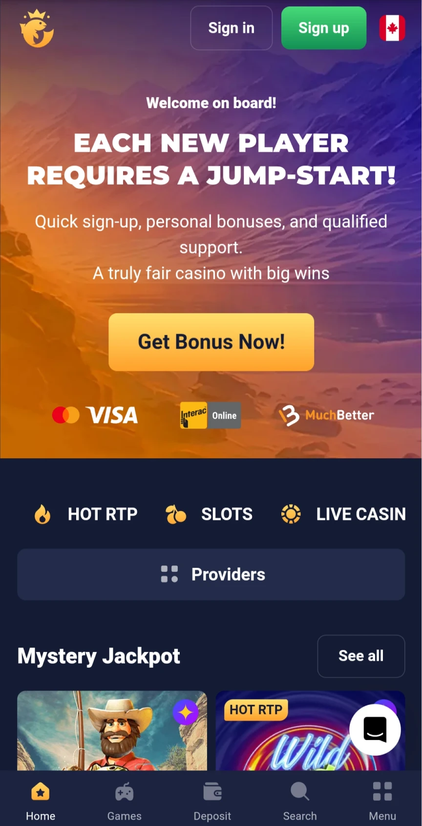 Visit the official Joo Casino page for download on iOS.