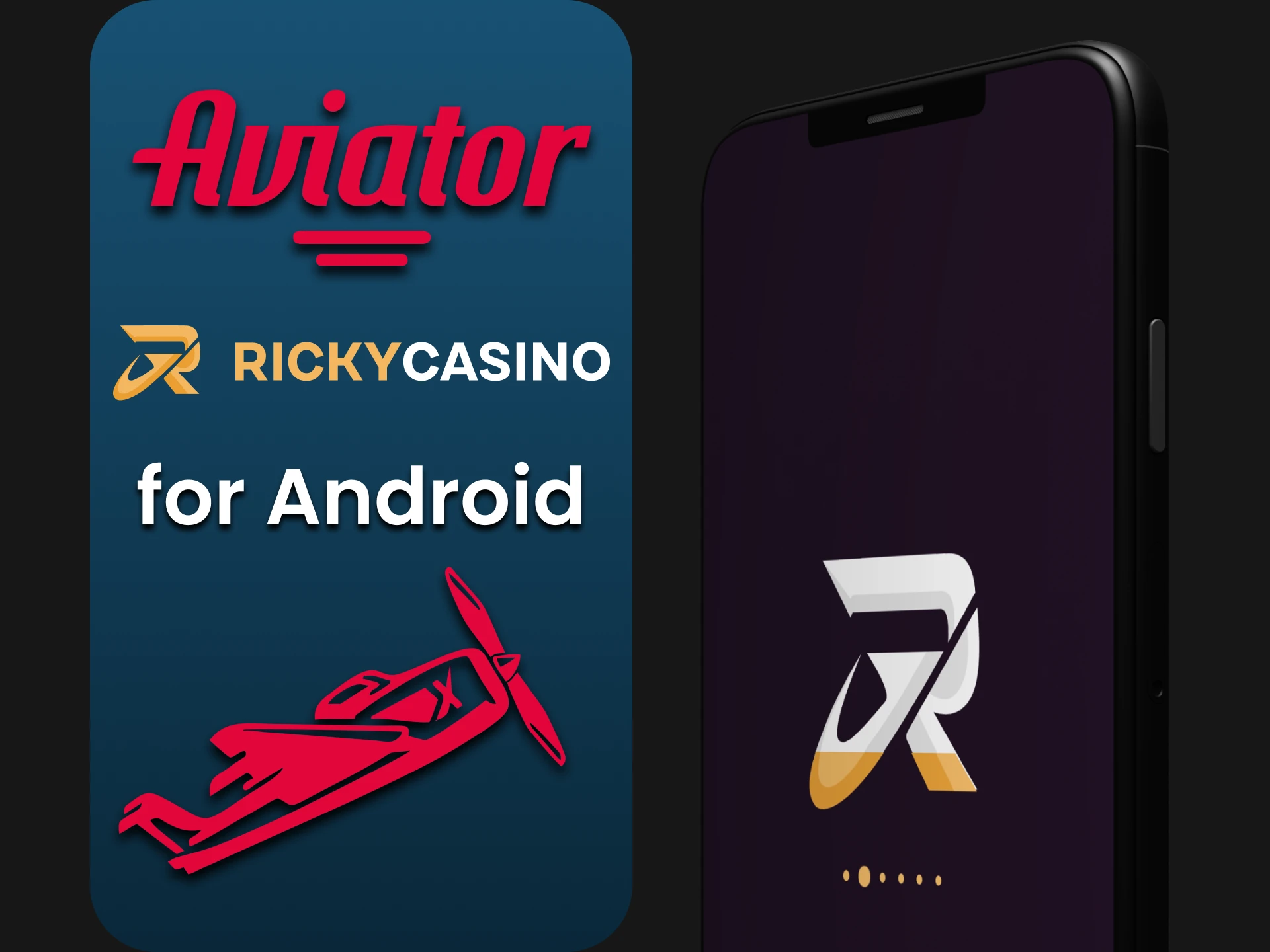 Install the Ricky Casino app to play Aviator on iOS.