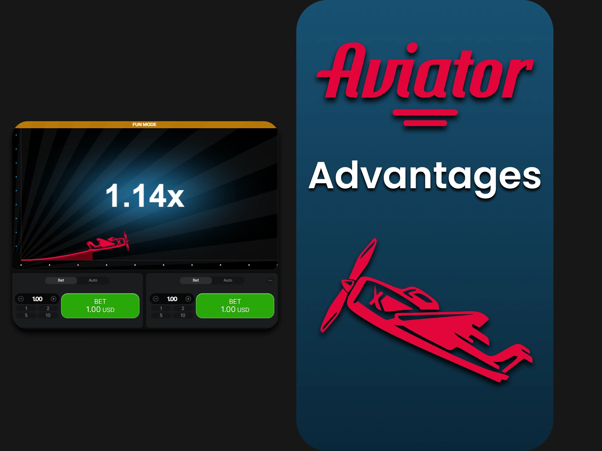 Play Aviator has many advantages.