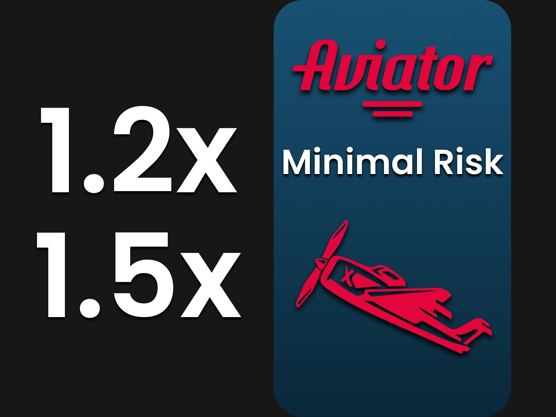 You can use Minimal Risk tactics to win in Aviator.