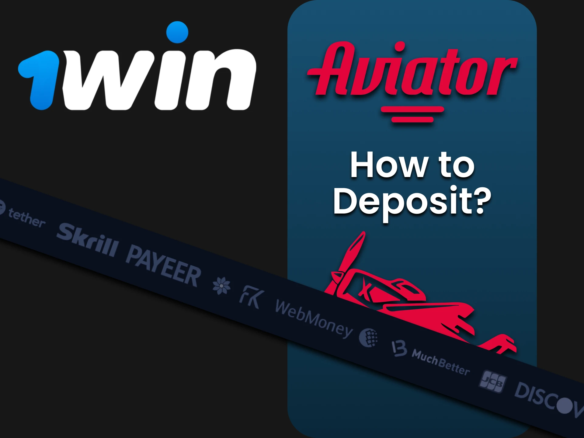 Choose a top-up method for Aviator at 1win.