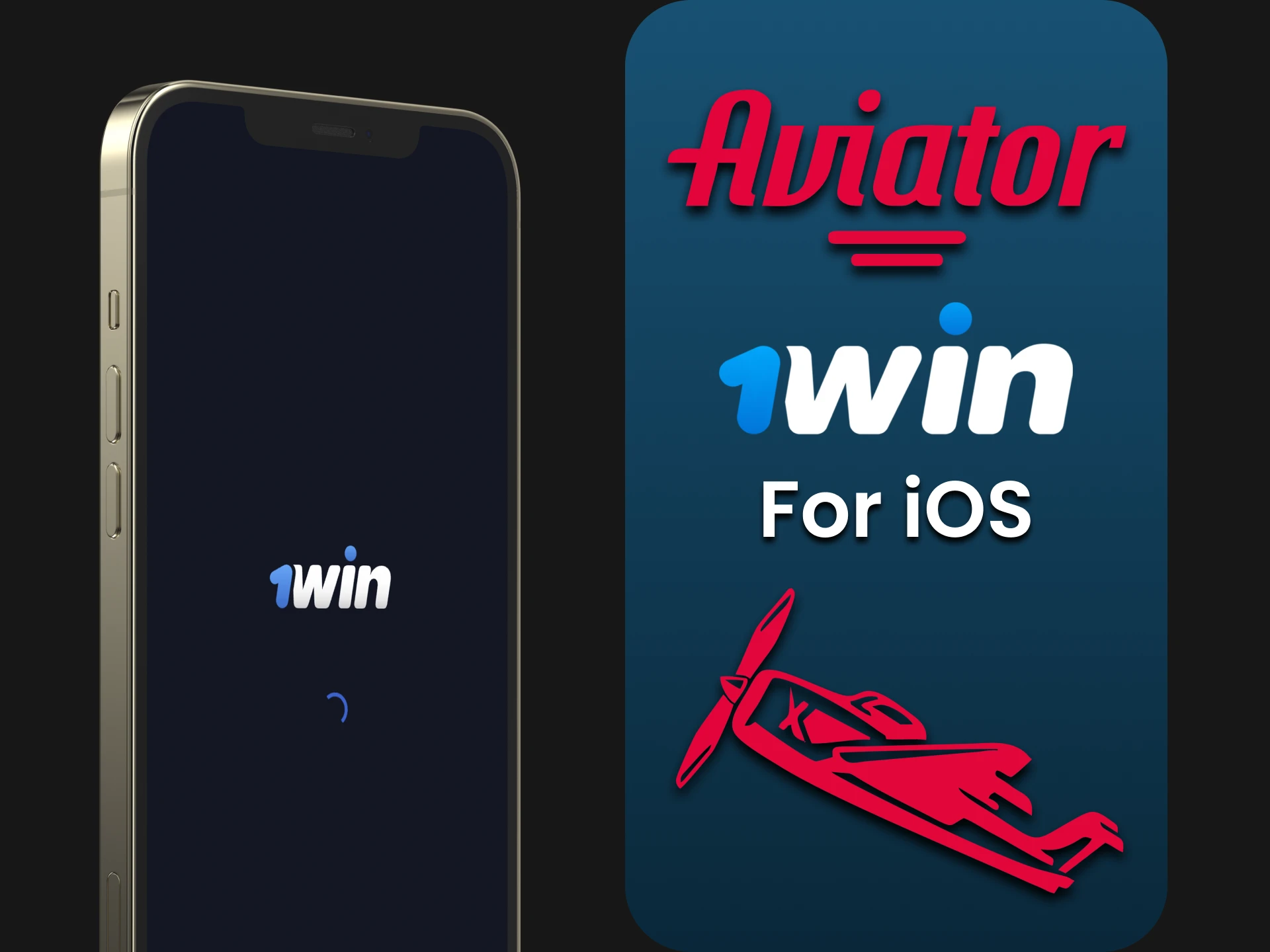 Download the 1win application to play Aviator on iOS.