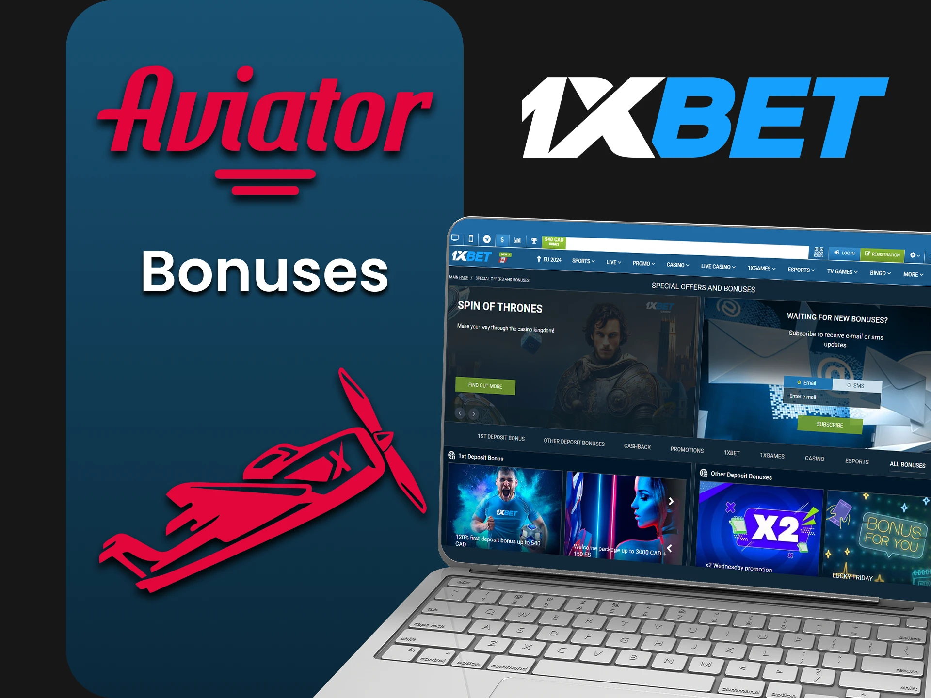 A lot of bonuses are given to 1xbet Aviator players.