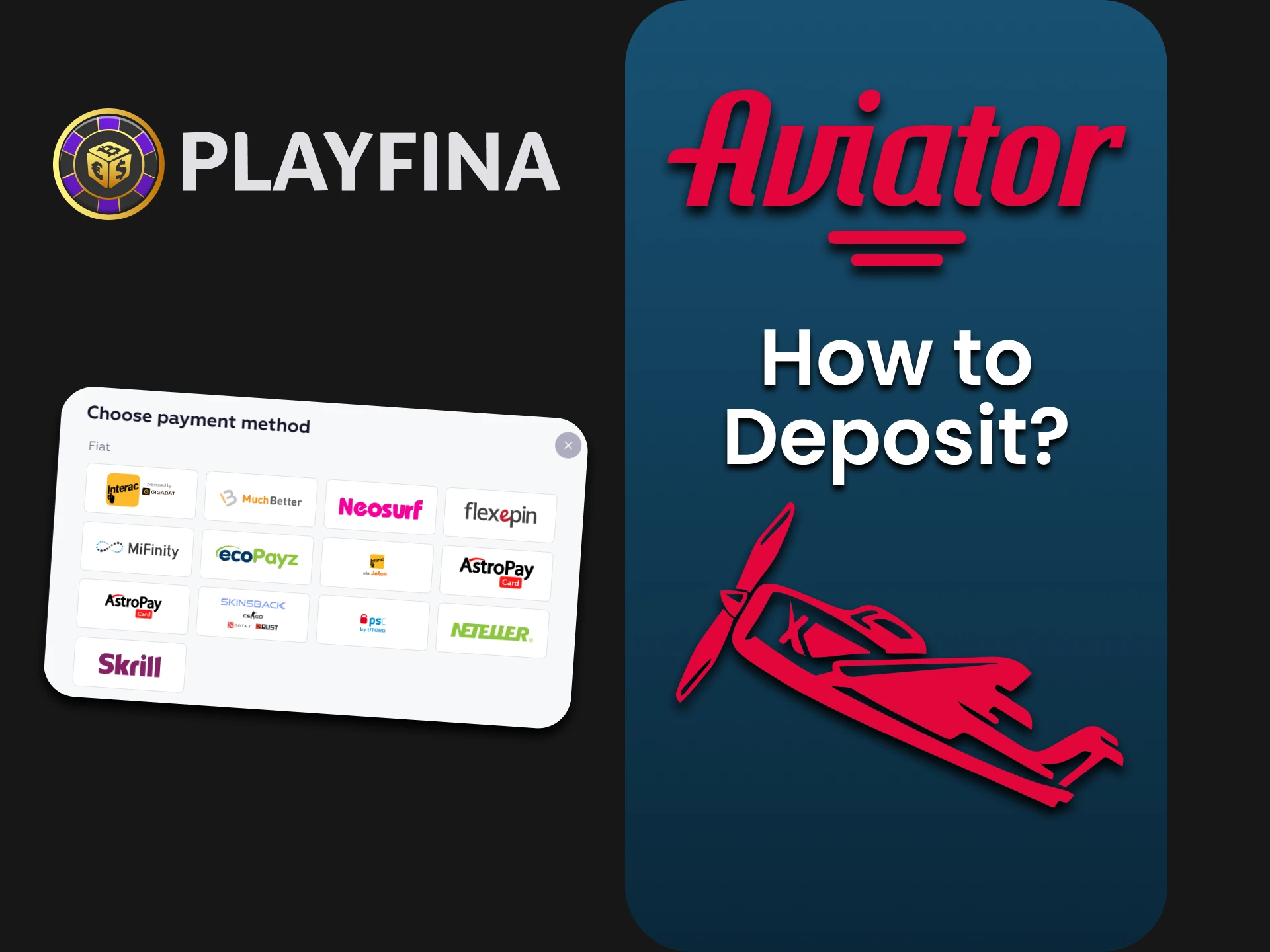 We will tell you about replenishing funds on Playfina for Aviator.