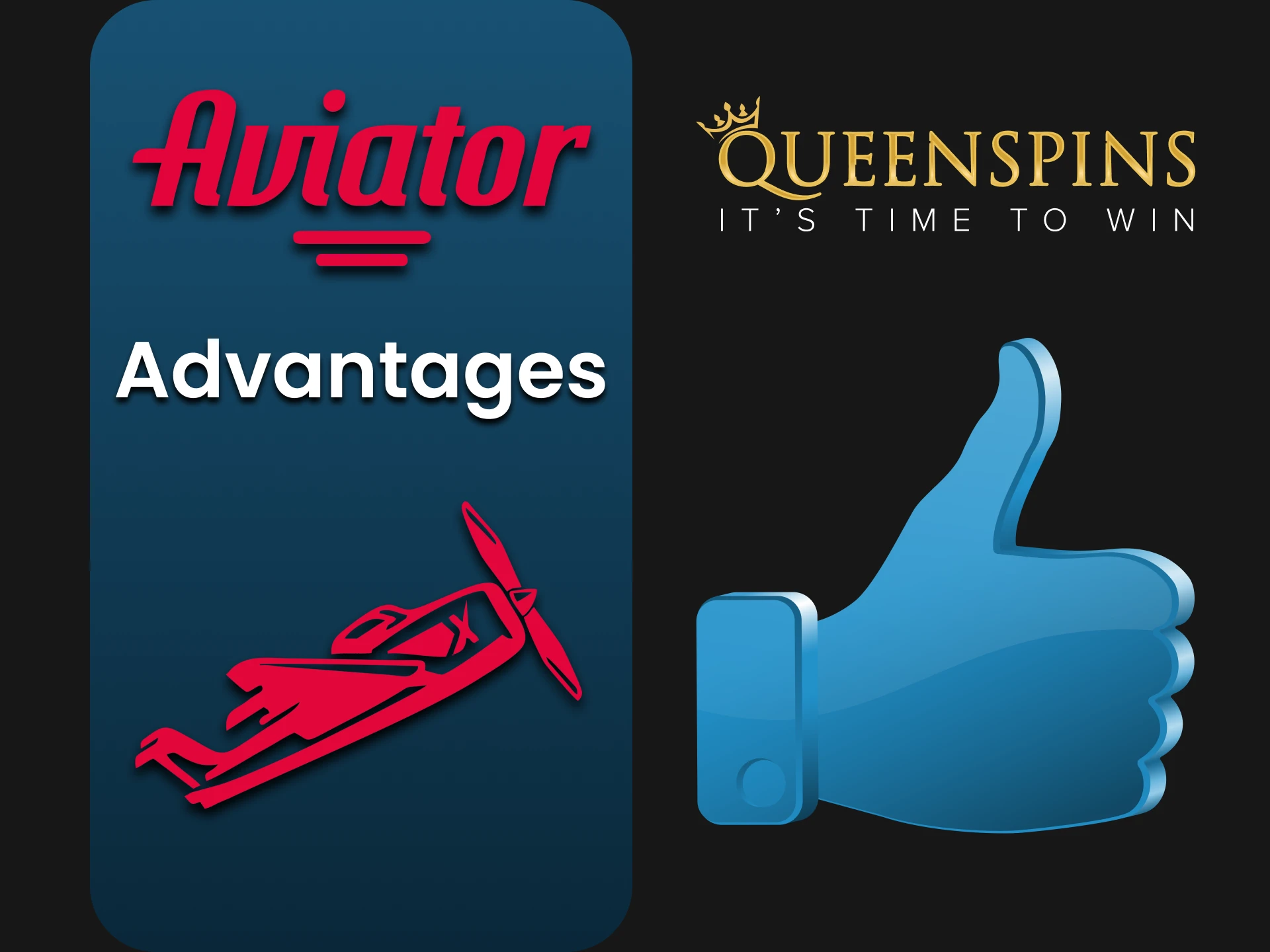 We will tell you about the advantages of Queenspins for playing Aviator.