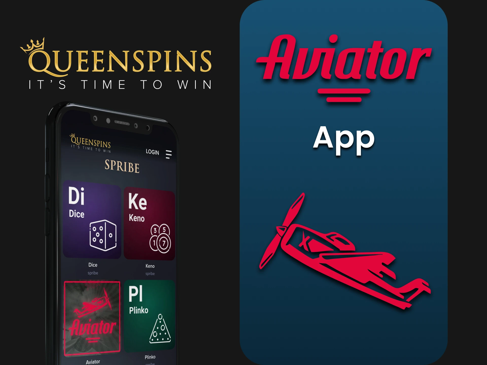 Download the Queenspins app to play Aviator.