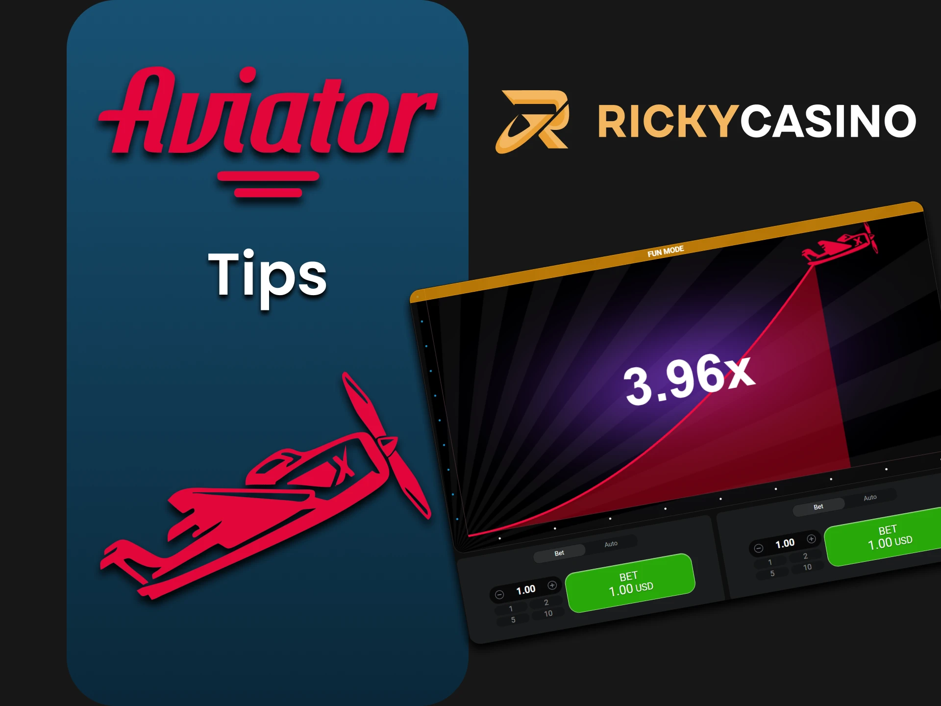 Learn tips for winning in Aviator at Ricky Casino.
