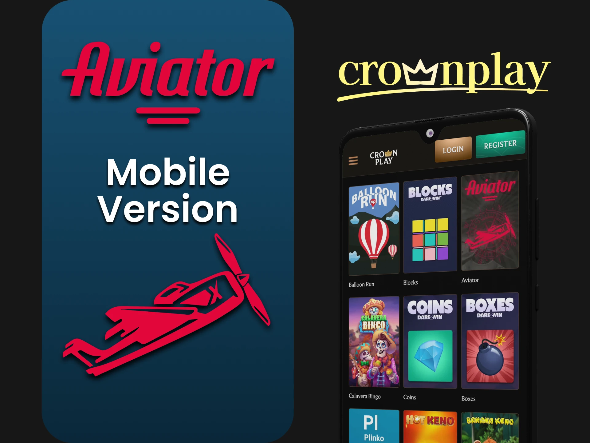 Try playing Aviator on the mobile version of the Crownplay website.