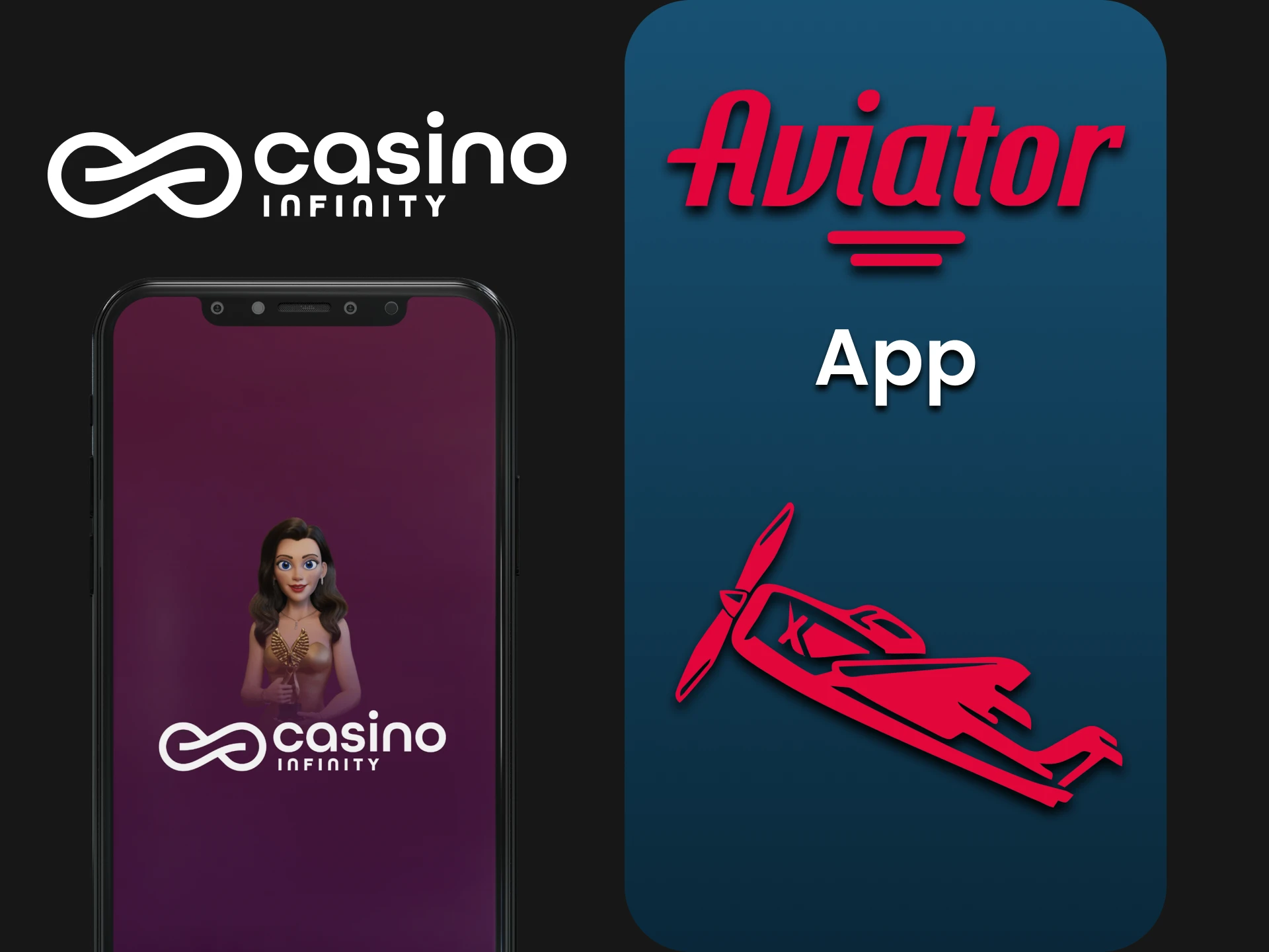 Use the Infinity mobile app to play Aviator.