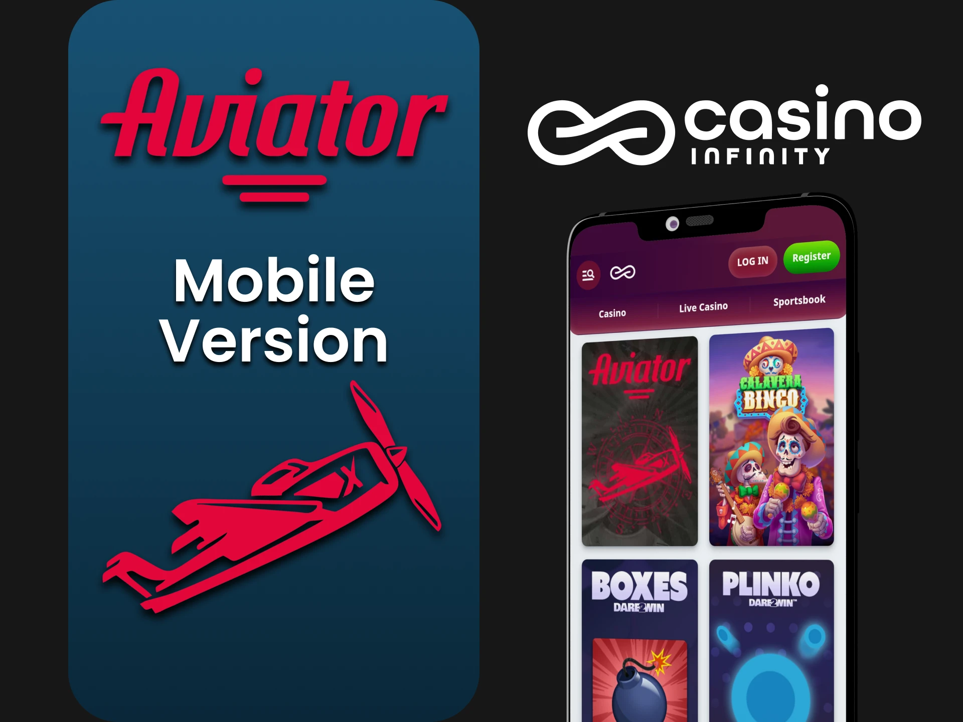 Visit the mobile version of the Infinity website to play Aviator.