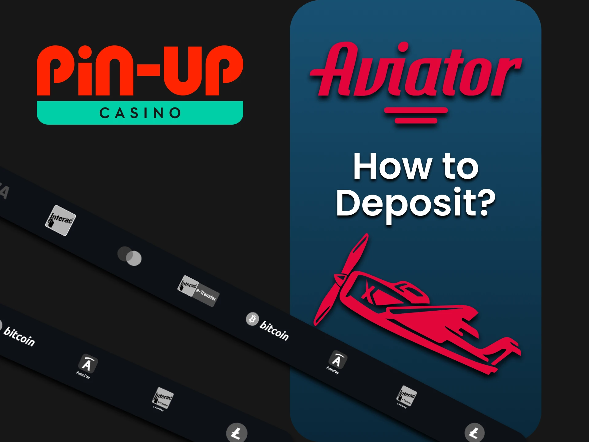 Choose your transaction method when replenishing your deposit on Pin Up for Aviator.