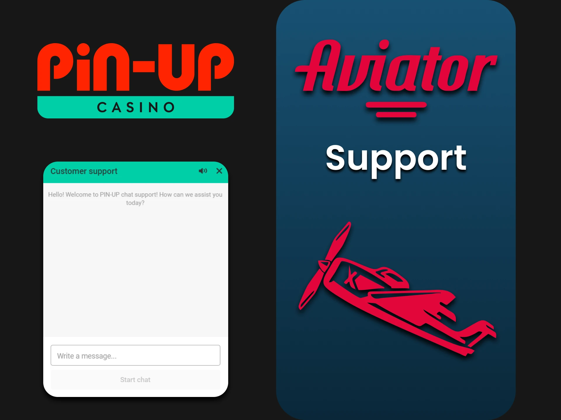 Contact Pin Up support regarding the Aviator game.