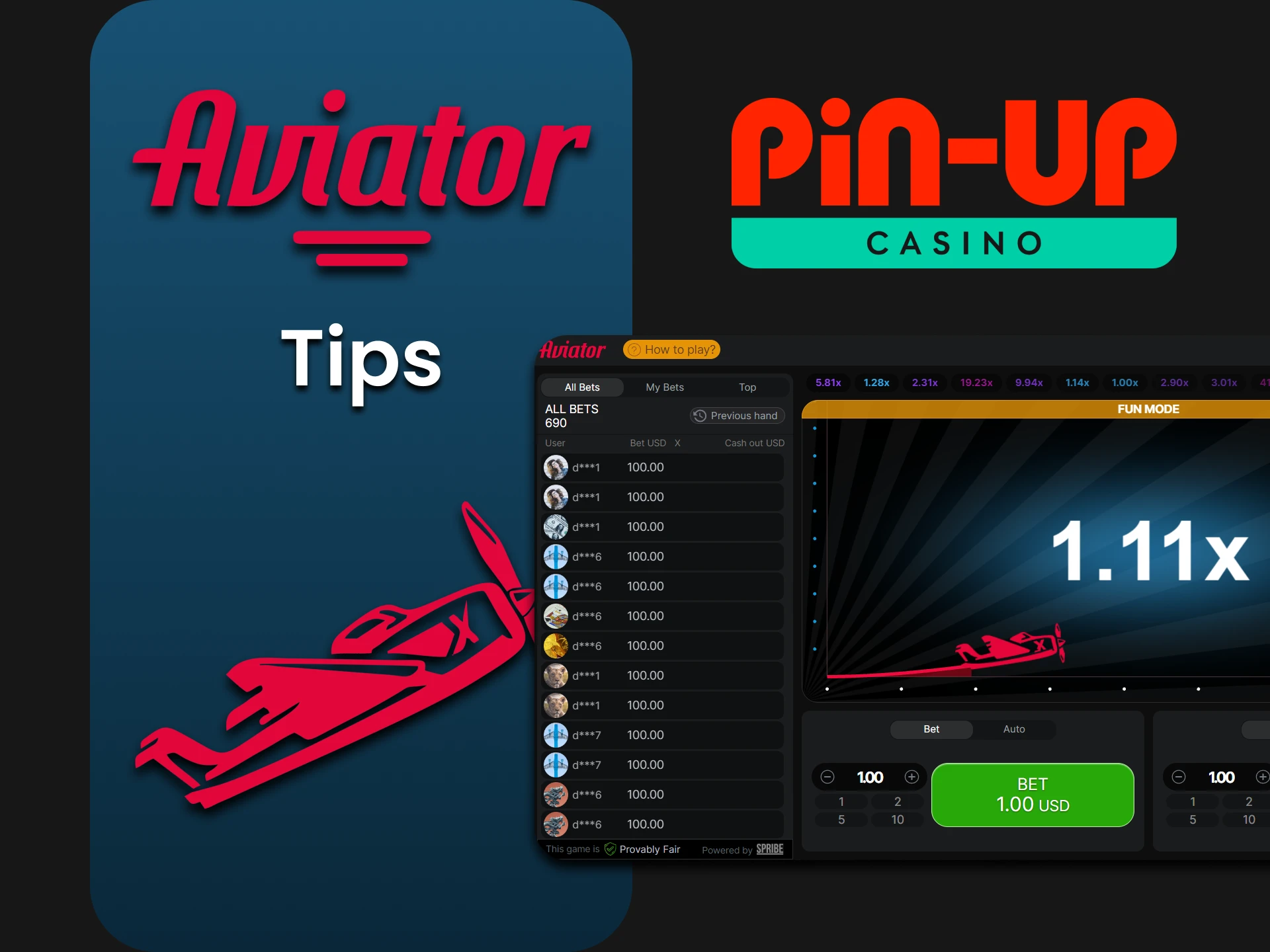 We will provide tips for winning Aviator on Pin Up.