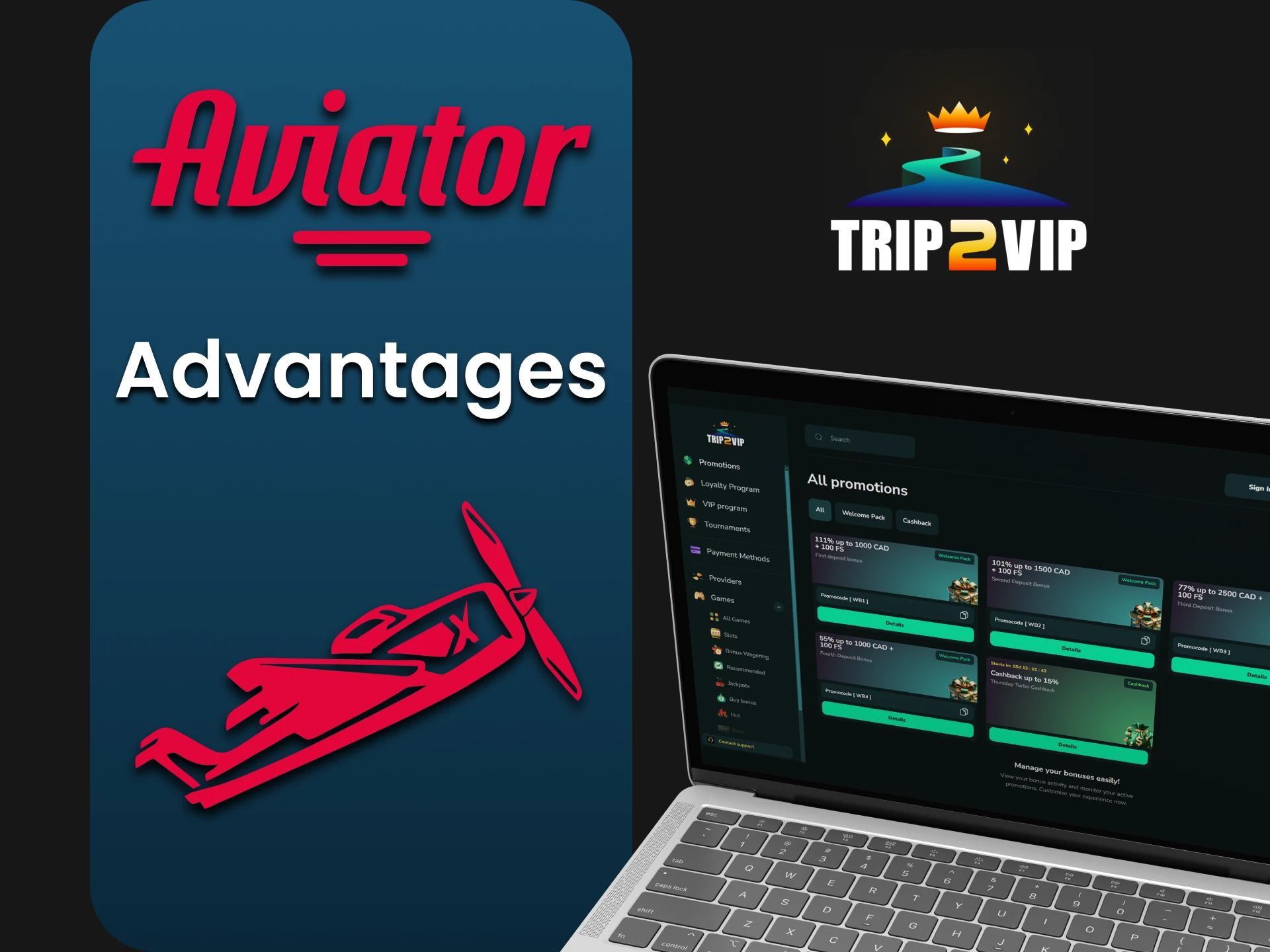 We will tell you about the advantages of Trip2Vip for playing Aviator.