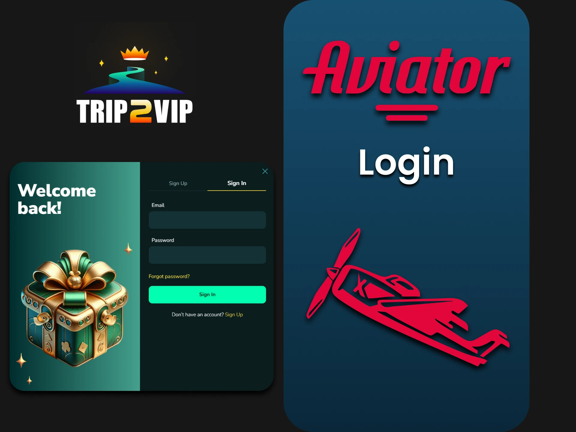 Log in to your personal Trip2Vip account to play Aviator.