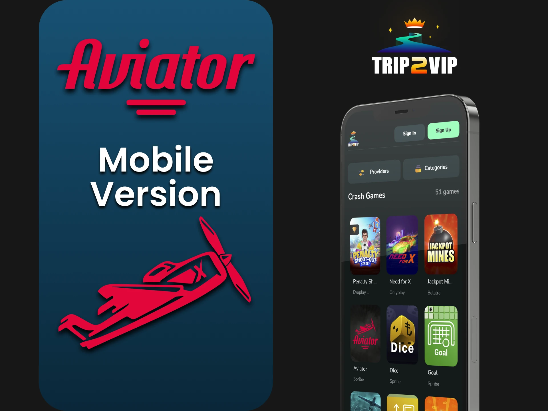 Visit the mobile version of the Trip2Vip website to play Aviator.