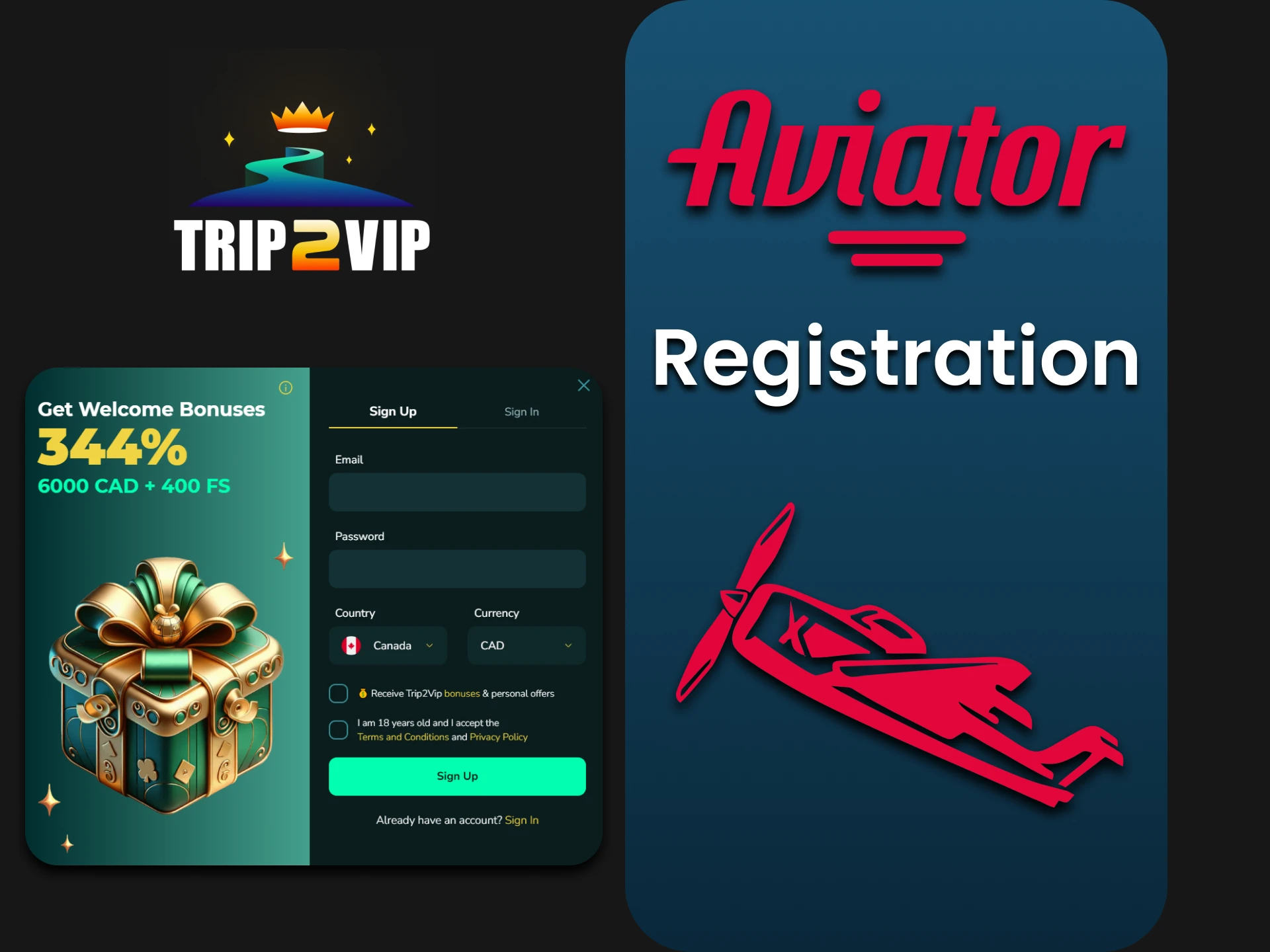 Register on Trip2Vip to play Aviator.