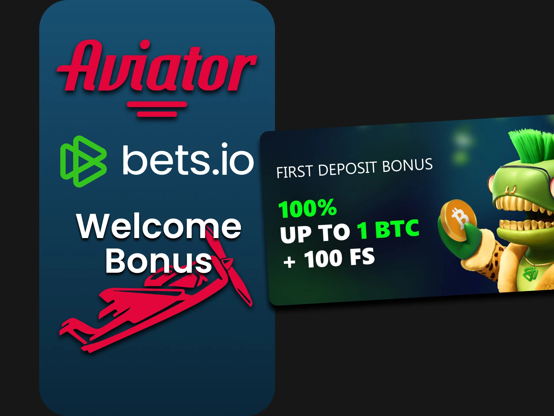 Get the Bets io welcome bonus and play Aviator for cryptocurrency.