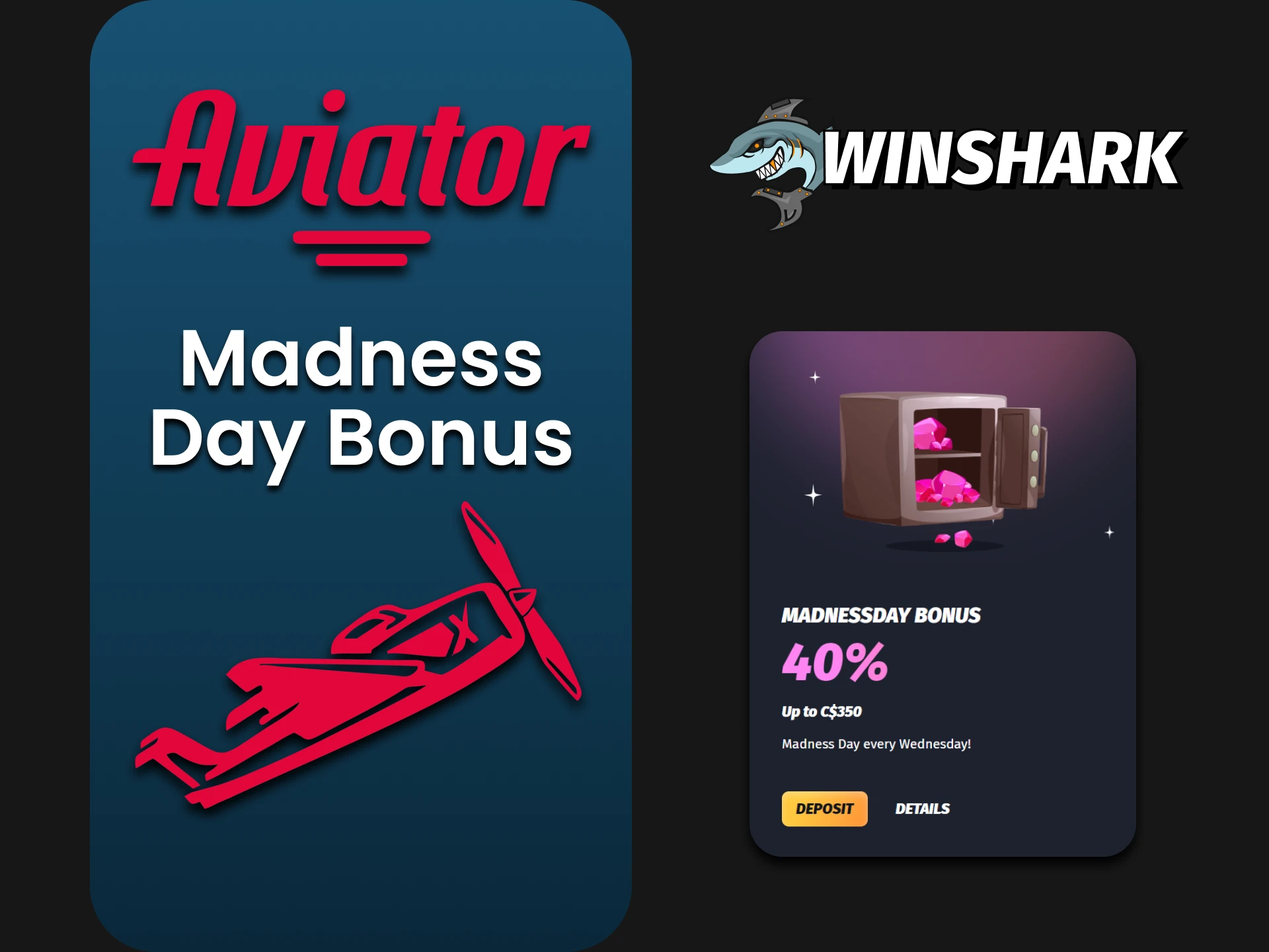 Get a special bonus from Winshark.