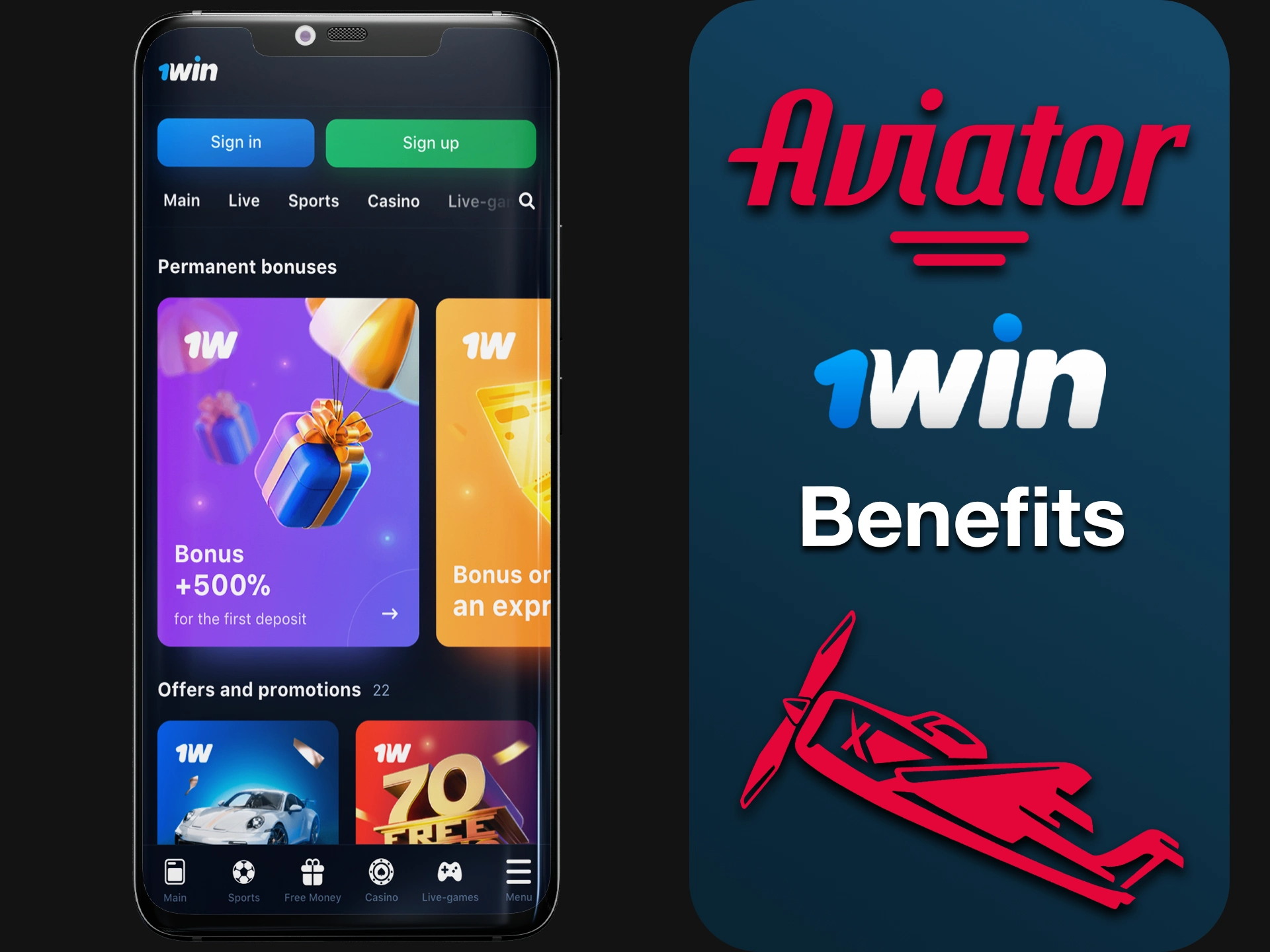 Learn about the benefits of 1Win Aviator betting app.