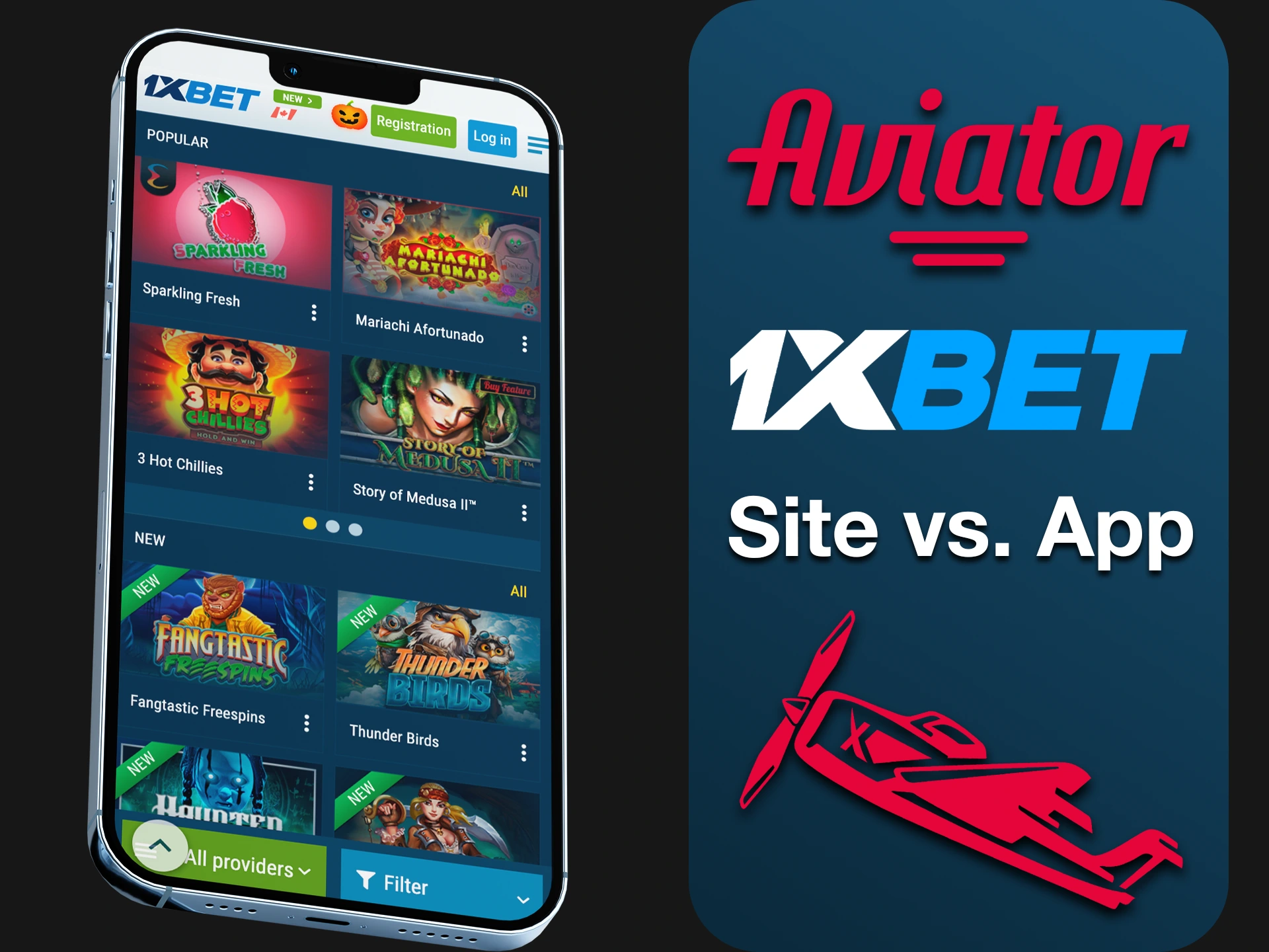 Place your bets on Aviator in the 1xBet app on your PC or smartphone.