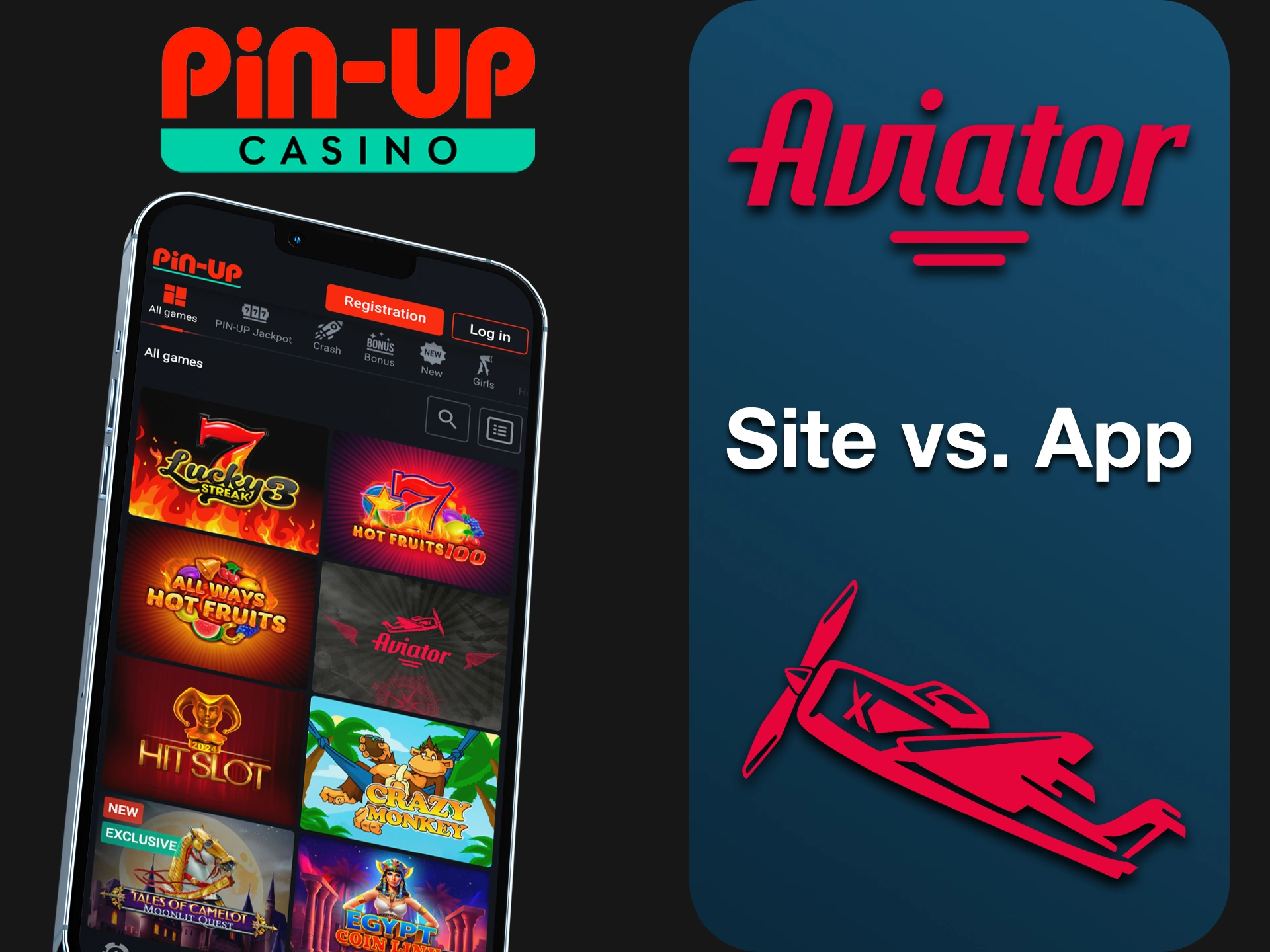 Place your bets on Aviator on PC or smartphone Pin-Up.