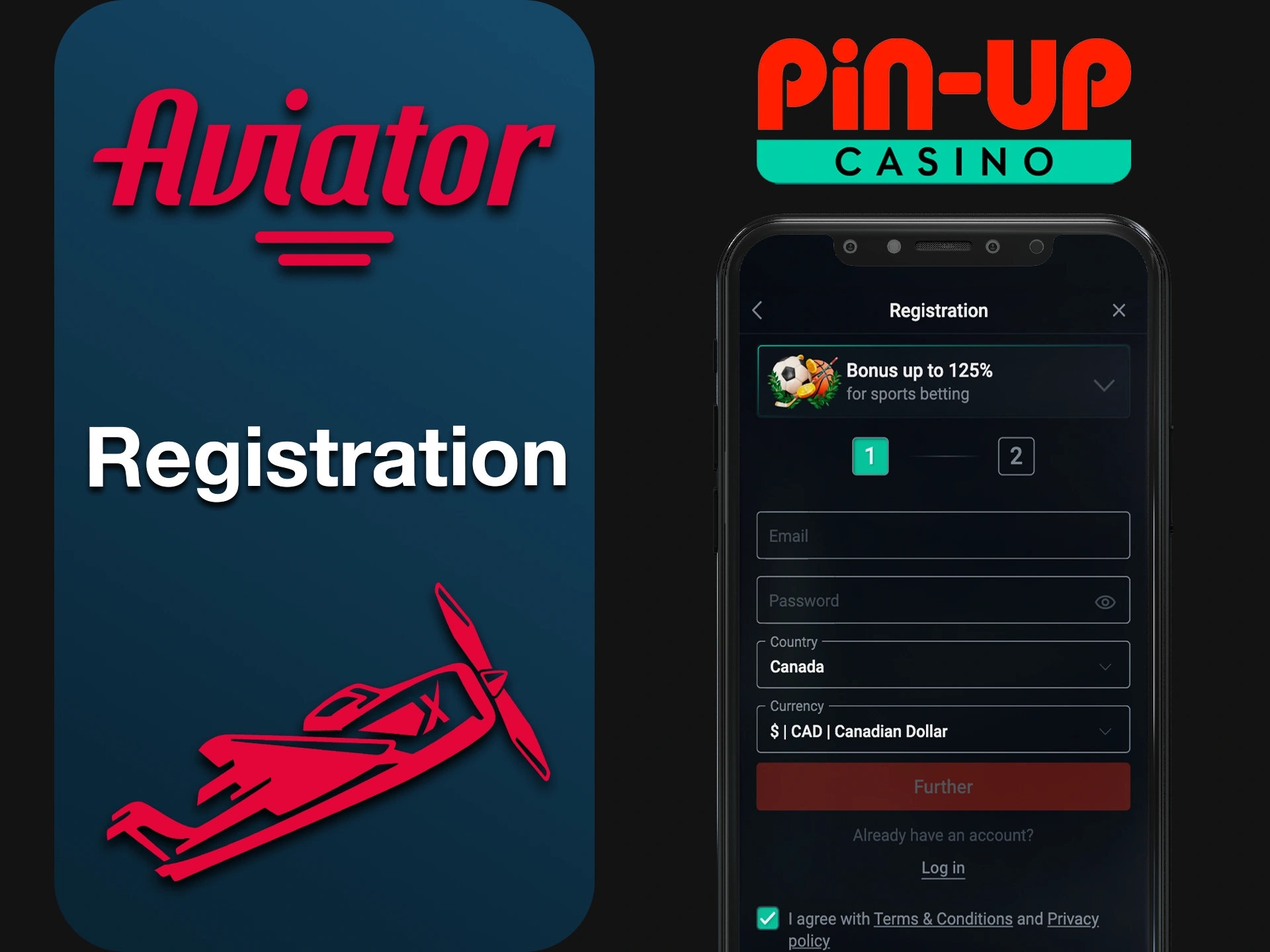 Create a personalized account to play Aviator with Pin-Up.